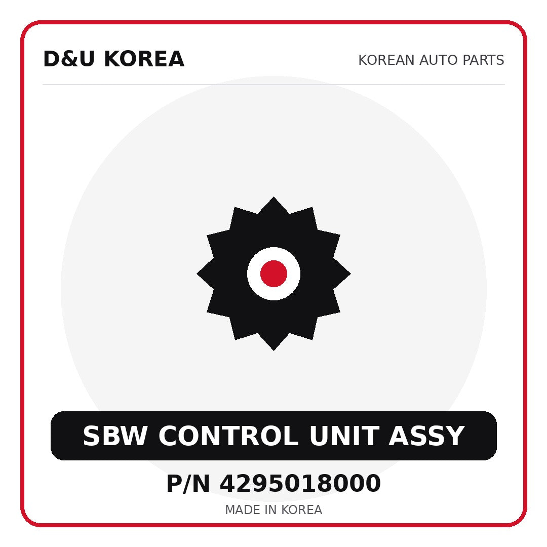 Genuine Mobis SBW CONTROL UNIT ASSY 4295018000 - Korean auto parts from D&U Korea