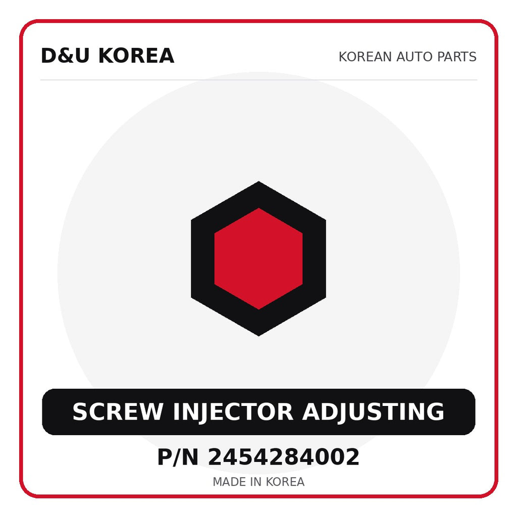 Genuine Mobis SCREW INJECTOR ADJUSTING 2454284002 - Korean auto parts from D&U Korea