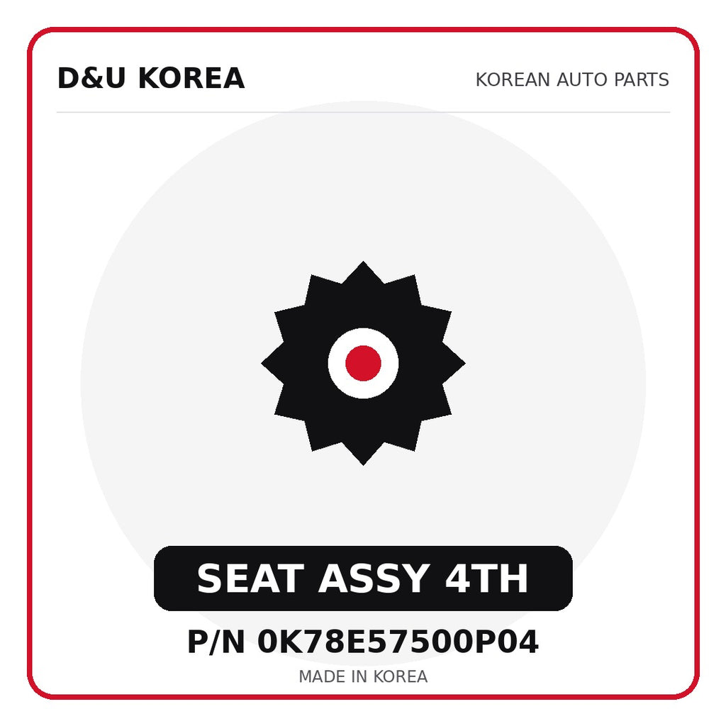 Genuine Mobis SEAT ASSY 4TH 0K78E57500P04 - Korean auto parts from D&U Korea