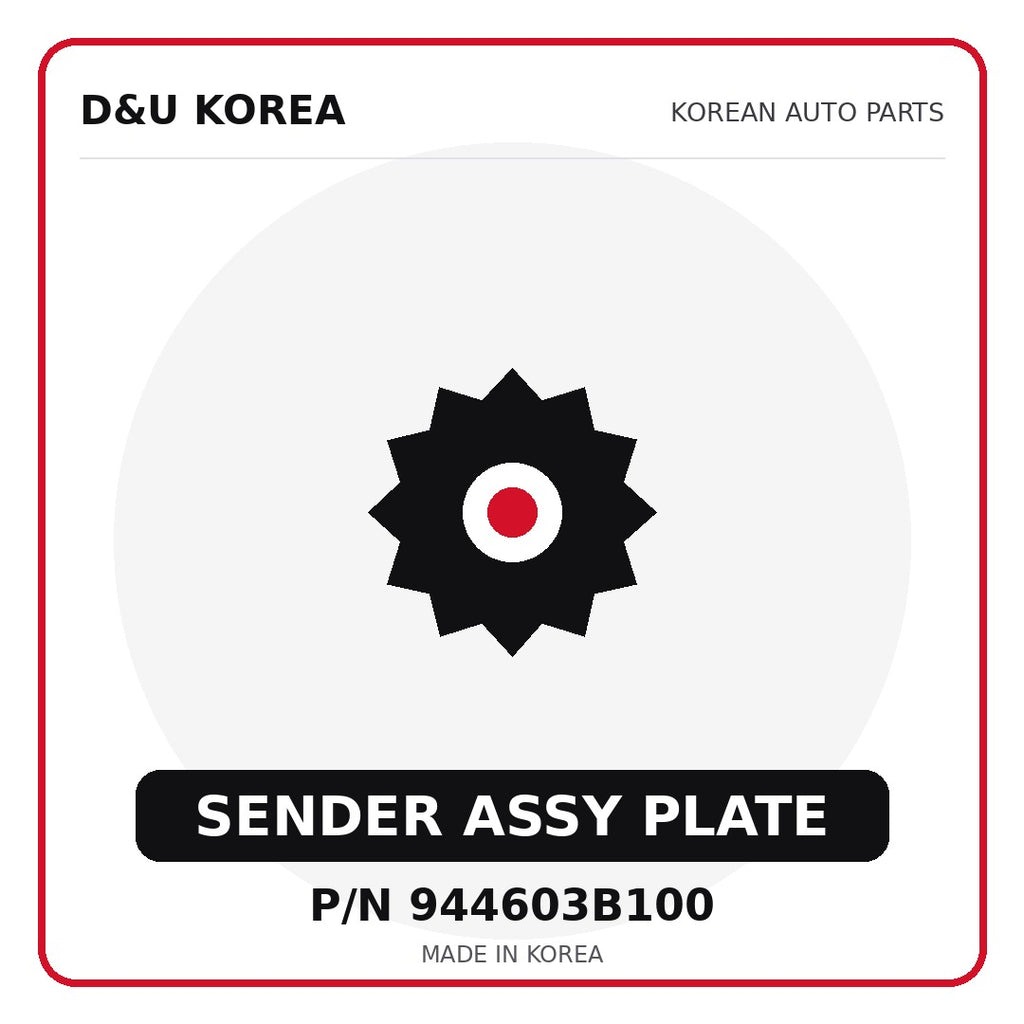 Genuine Mobis SENDER ASSY PLATE 944603B100 - Korean auto parts from D&U Korea