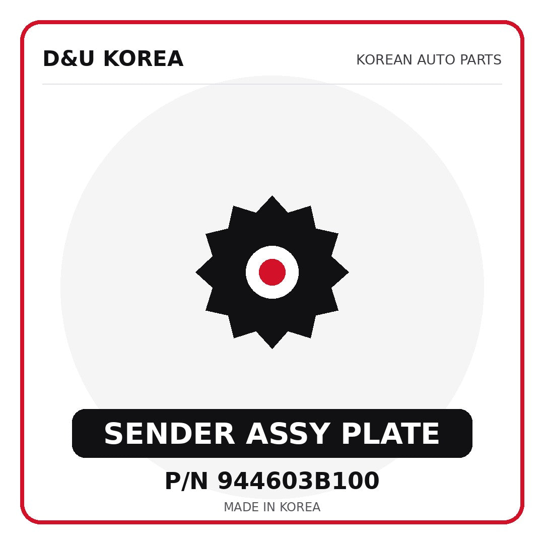 Genuine Mobis SENDER ASSY PLATE 944603B100 - Korean auto parts from D&U Korea