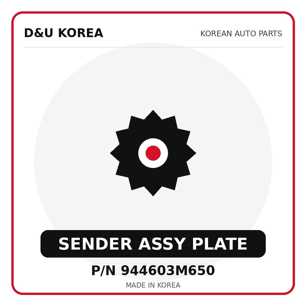 Genuine Mobis SENDER ASSY PLATE 944603M650 for Korean vehicles | D&U Korea