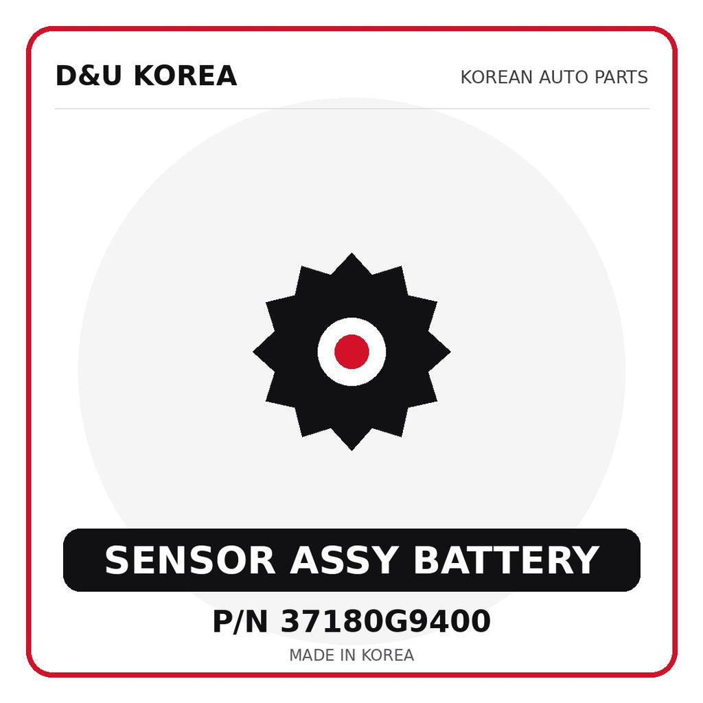 Genuine Mobis SENSOR ASSY BATTERY 37180G9400 for Korean vehicles | D&U Korea