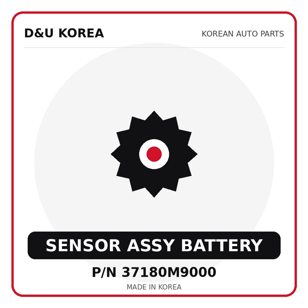 Genuine Mobis SENSOR ASSY BATTERY 37180M9000 - Korean auto parts from D&U Korea