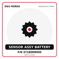 Genuine Mobis SENSOR ASSY BATTERY 37180M9000 - Korean auto parts from D&U Korea