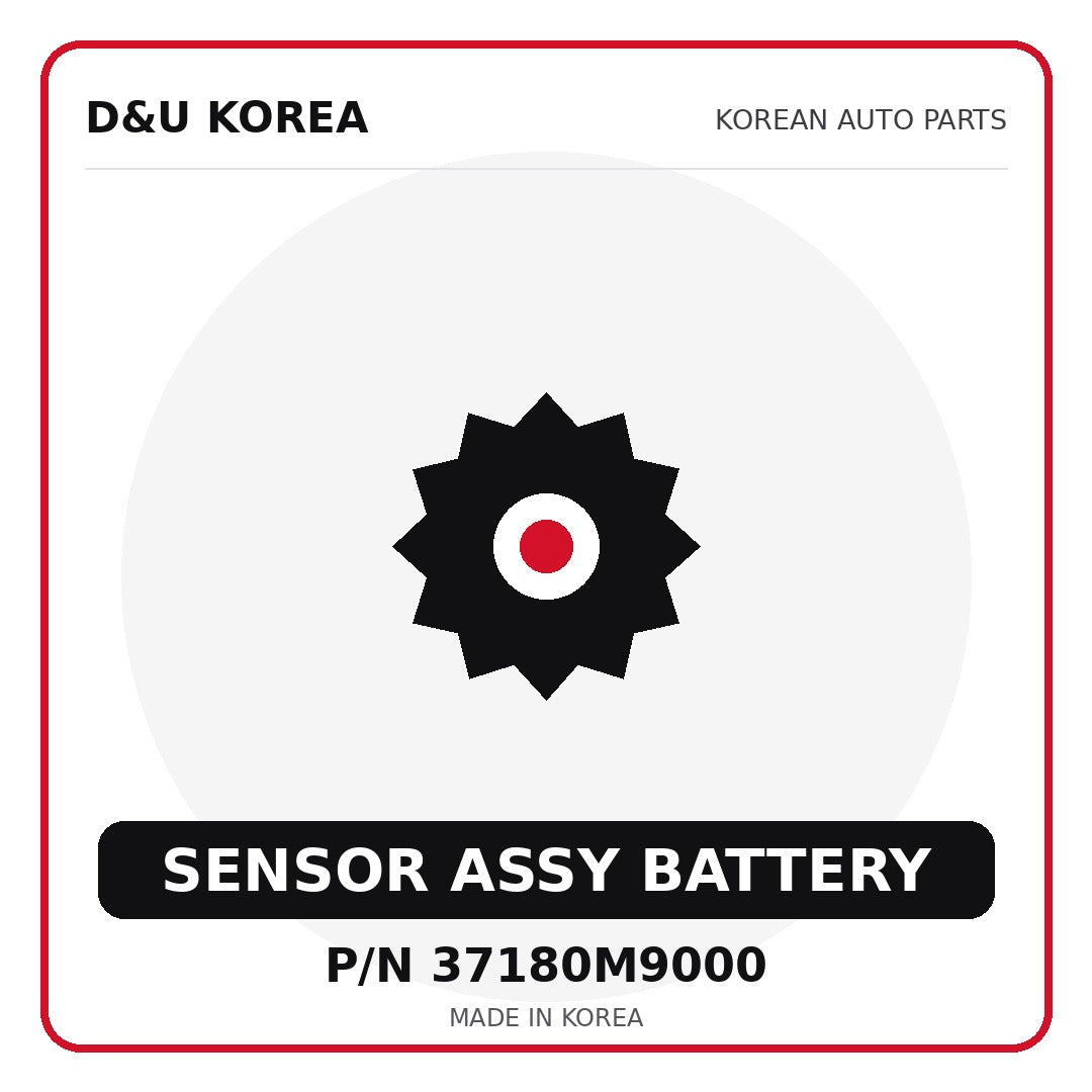Genuine Mobis SENSOR ASSY BATTERY 37180M9000 - Korean auto parts from D&U Korea