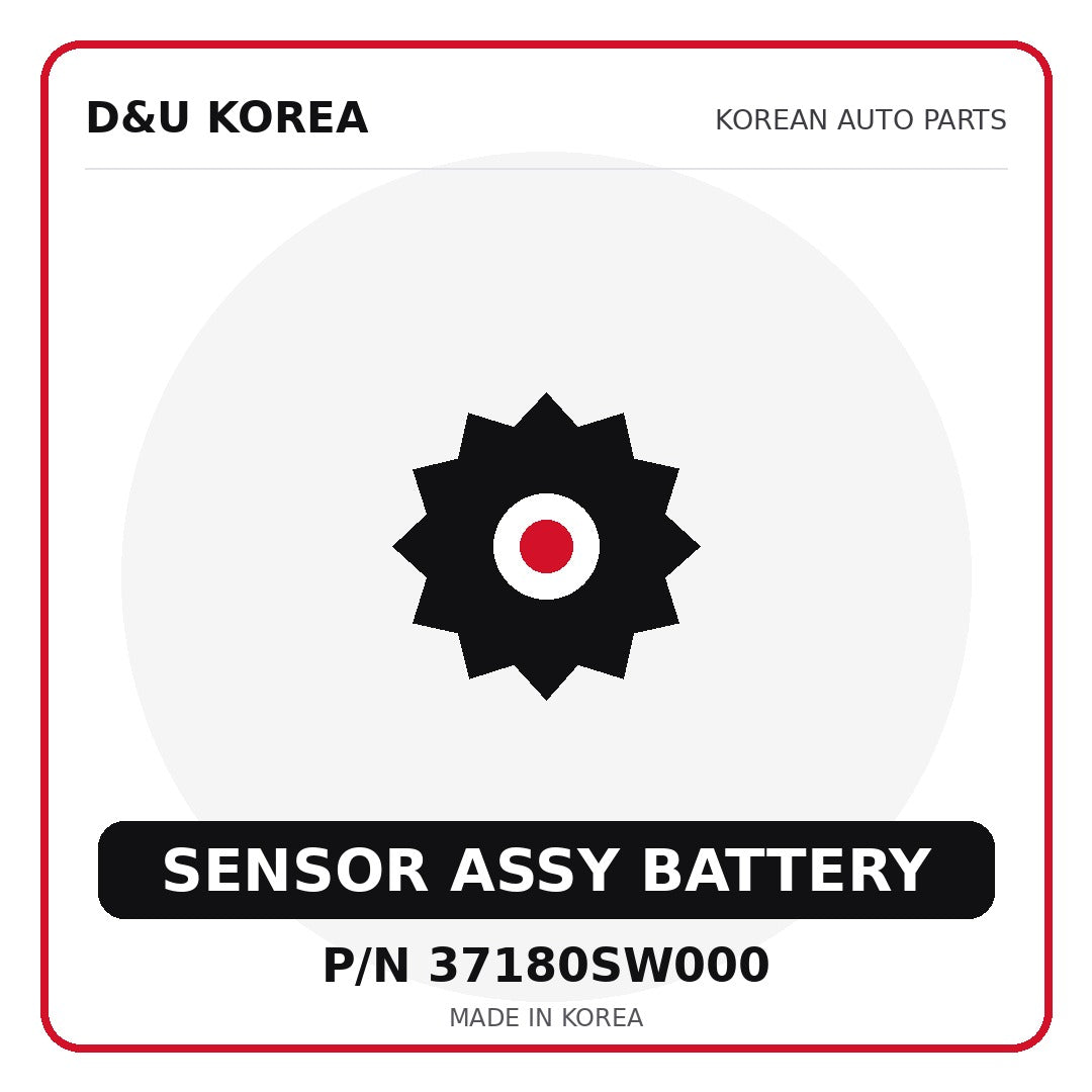 Genuine Mobis SENSOR ASSY BATTERY 37180SW000 - Korean auto parts from D&U Korea
