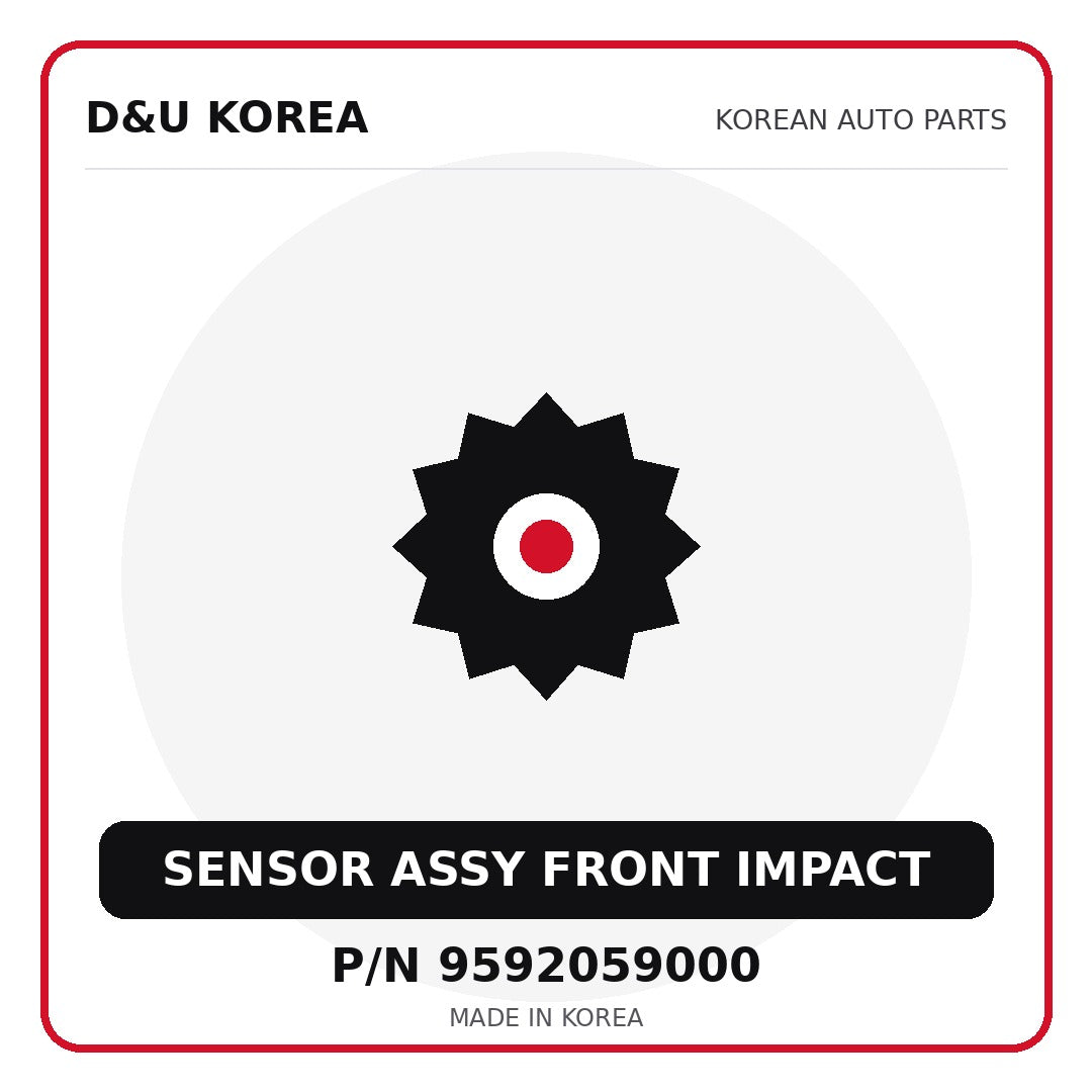 Genuine Mobis SENSOR ASSY FRONT IMPACT 9592059000 for Korean vehicles | D&U Korea