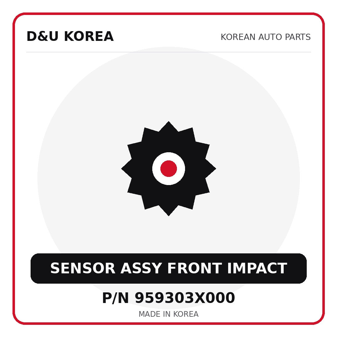 Genuine Mobis SENSOR ASSY FRONT IMPACT 959303X000 for Korean vehicles | D&U Korea