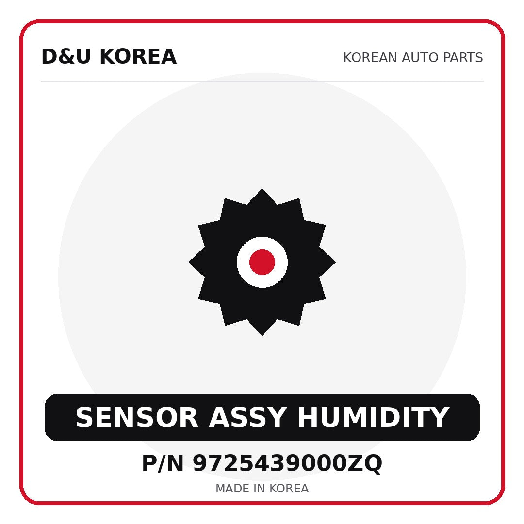 Genuine Mobis SENSOR ASSY HUMIDITY 9725439000ZQ for Korean vehicles | D&U Korea