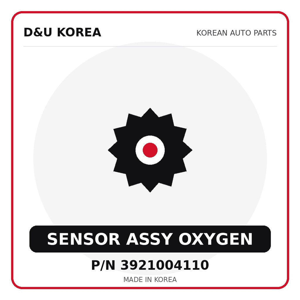 Genuine Mobis SENSOR ASSY OXYGEN 3921004110 - Korean auto parts from D&U Korea