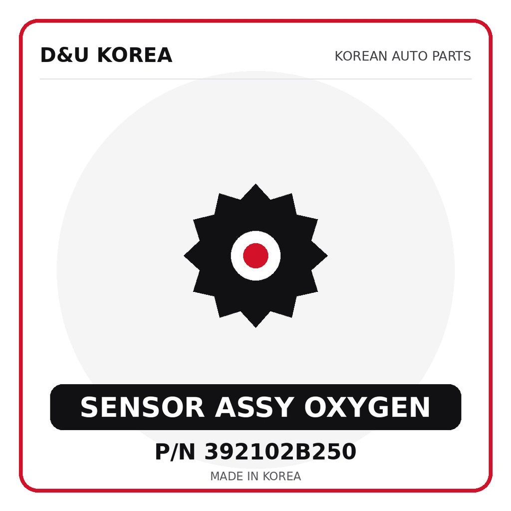 Genuine Mobis SENSOR ASSY OXYGEN 392102B250 - Korean auto parts from D&U Korea