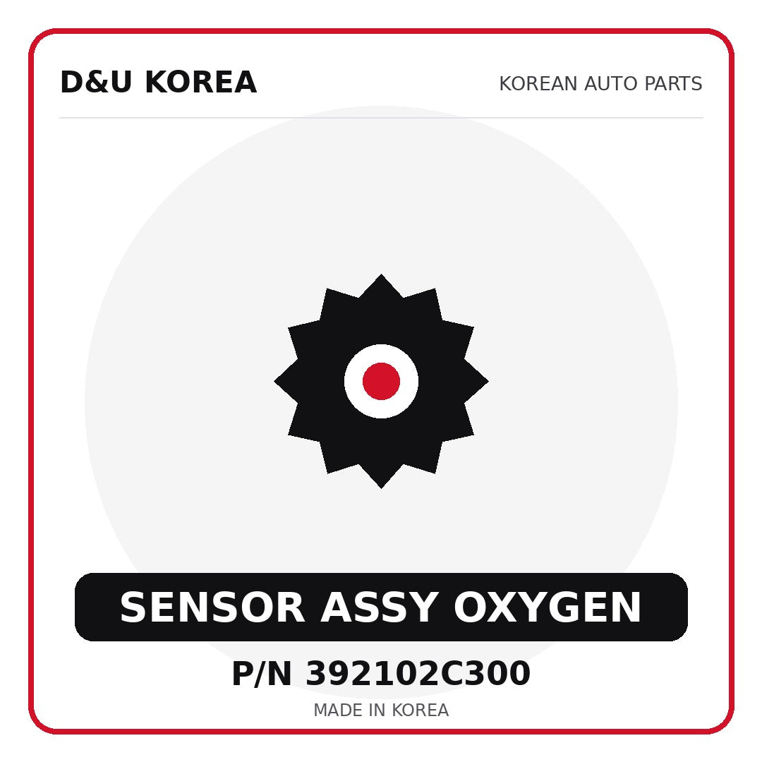 Genuine Mobis SENSOR ASSY OXYGEN 392102C300 - Korean auto parts from D&U Korea
