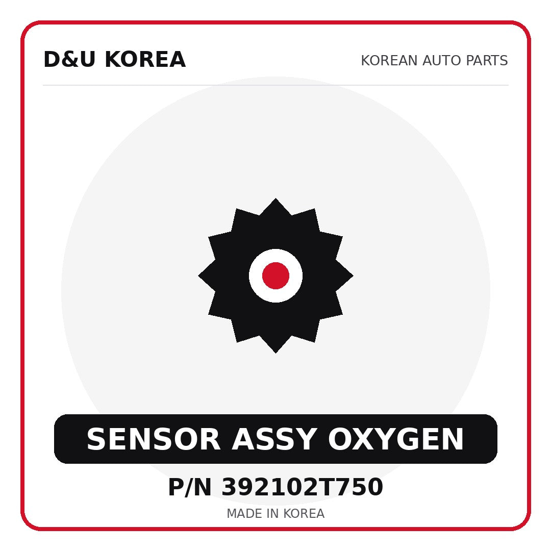 Genuine Mobis SENSOR ASSY OXYGEN 392102T750 - Korean auto parts from D&U Korea