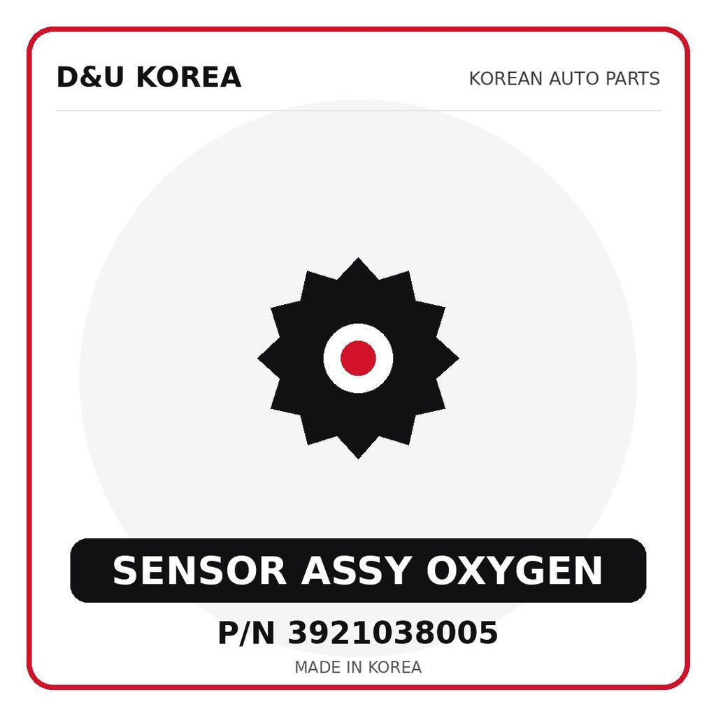 Genuine Mobis SENSOR ASSY OXYGEN 3921038005 for Korean vehicles | D&U Korea
