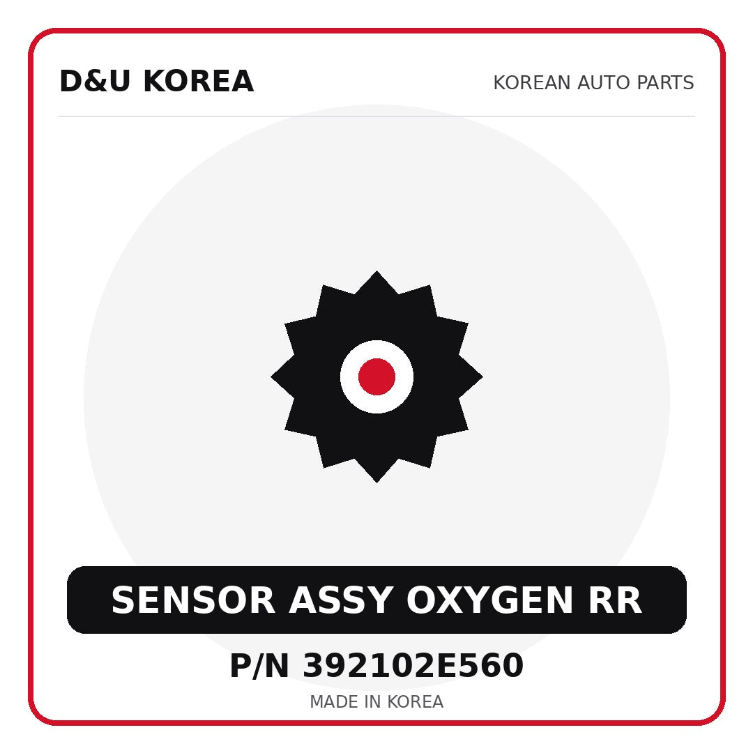 Genuine Mobis SENSOR ASSY OXYGEN RR 392102E560 - Korean auto parts from D&U Korea