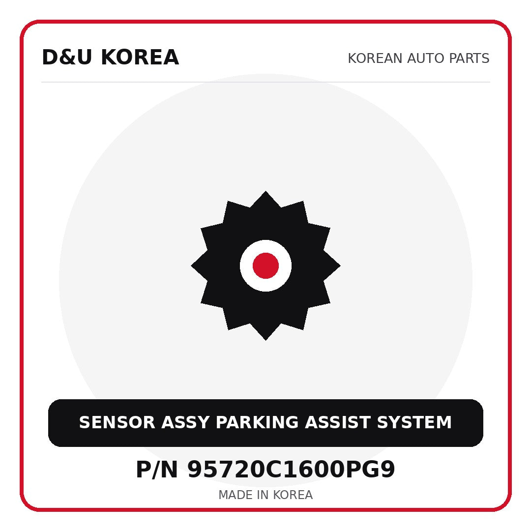 Genuine Mobis SENSOR ASSY PARKING ASSIST SYSTEM 95720C1600PG9 for Korean vehicles | D&U Korea