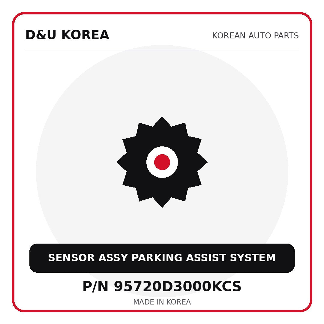 Genuine Mobis SENSOR ASSY PARKING ASSIST SYSTEM 95720D3000KCS for Korean vehicles | D&U Korea