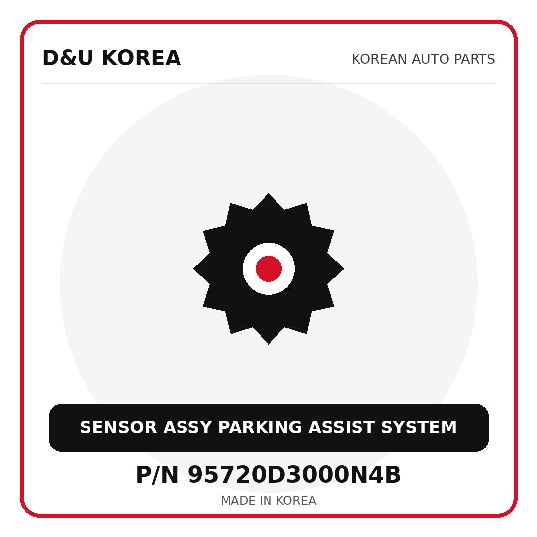 Genuine Mobis SENSOR ASSY PARKING ASSIST SYSTEM 95720D3000N4B for Korean vehicles | D&U Korea