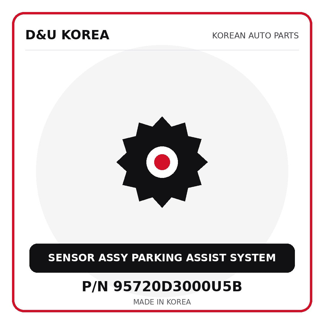 Genuine Mobis SENSOR ASSY PARKING ASSIST SYSTEM 95720D3000U5B for Korean vehicles | D&U Korea