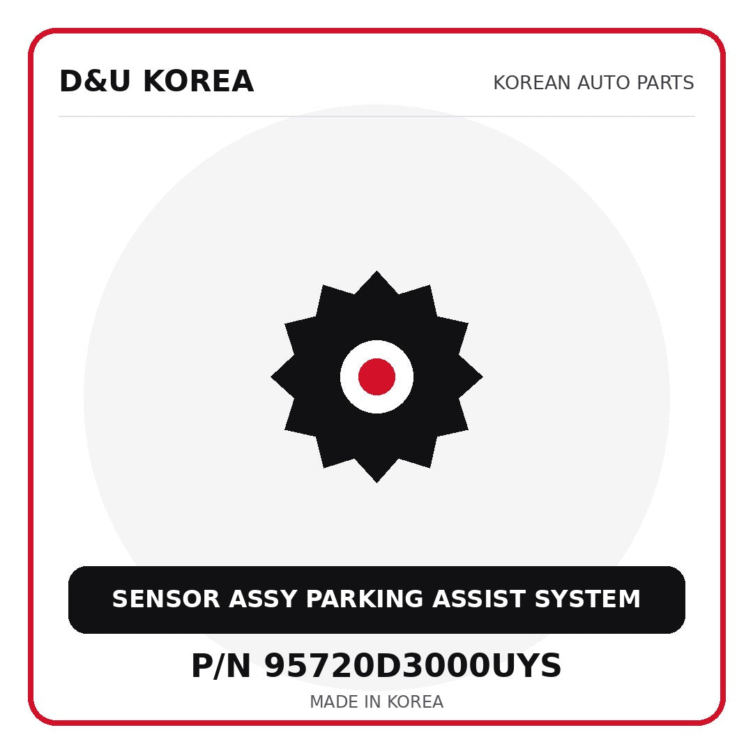 Genuine Mobis SENSOR ASSY PARKING ASSIST SYSTEM 95720D3000UYS for Korean vehicles | D&U Korea