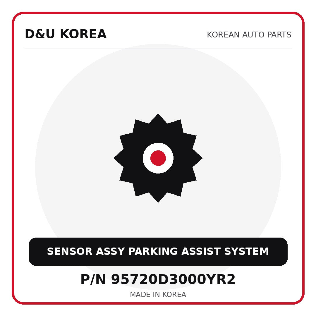 Genuine Mobis SENSOR ASSY PARKING ASSIST SYSTEM 95720D3000YR2 for Korean vehicles | D&U Korea