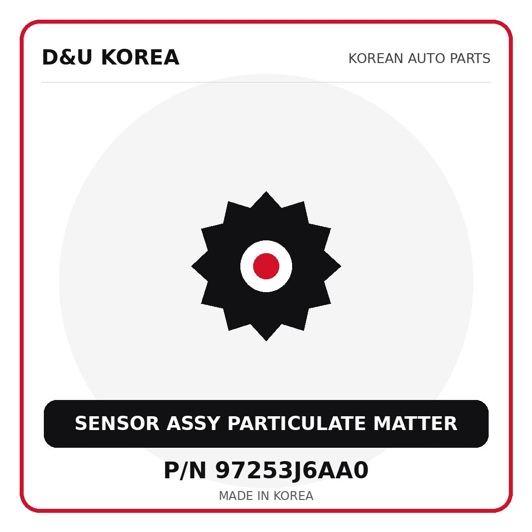 Genuine Mobis SENSOR ASSY PARTICULATE MATTER 97253J6AA0 for Korean vehicles | D&U Korea
