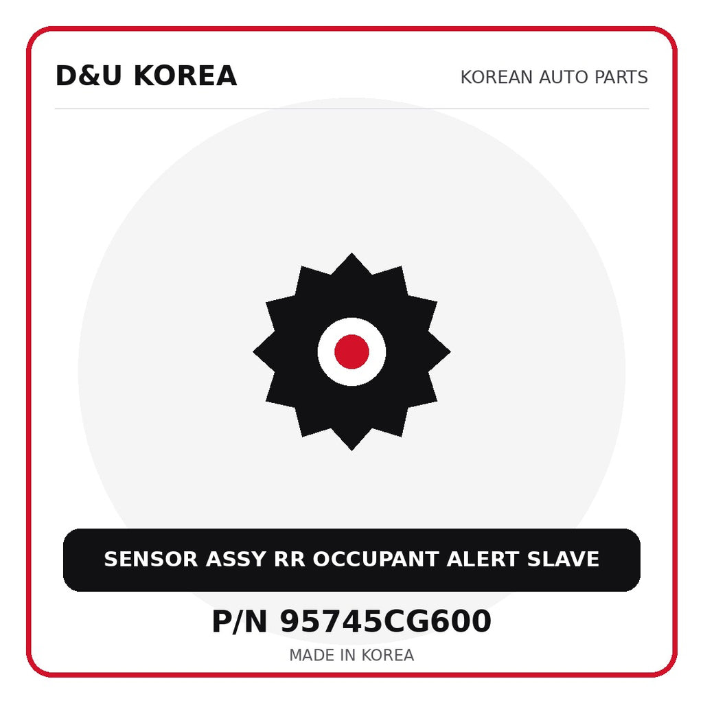 Genuine Mobis SENSOR ASSY RR OCCUPANT ALERT SLAVE 95745CG600 for Korean vehicles | D&U Korea