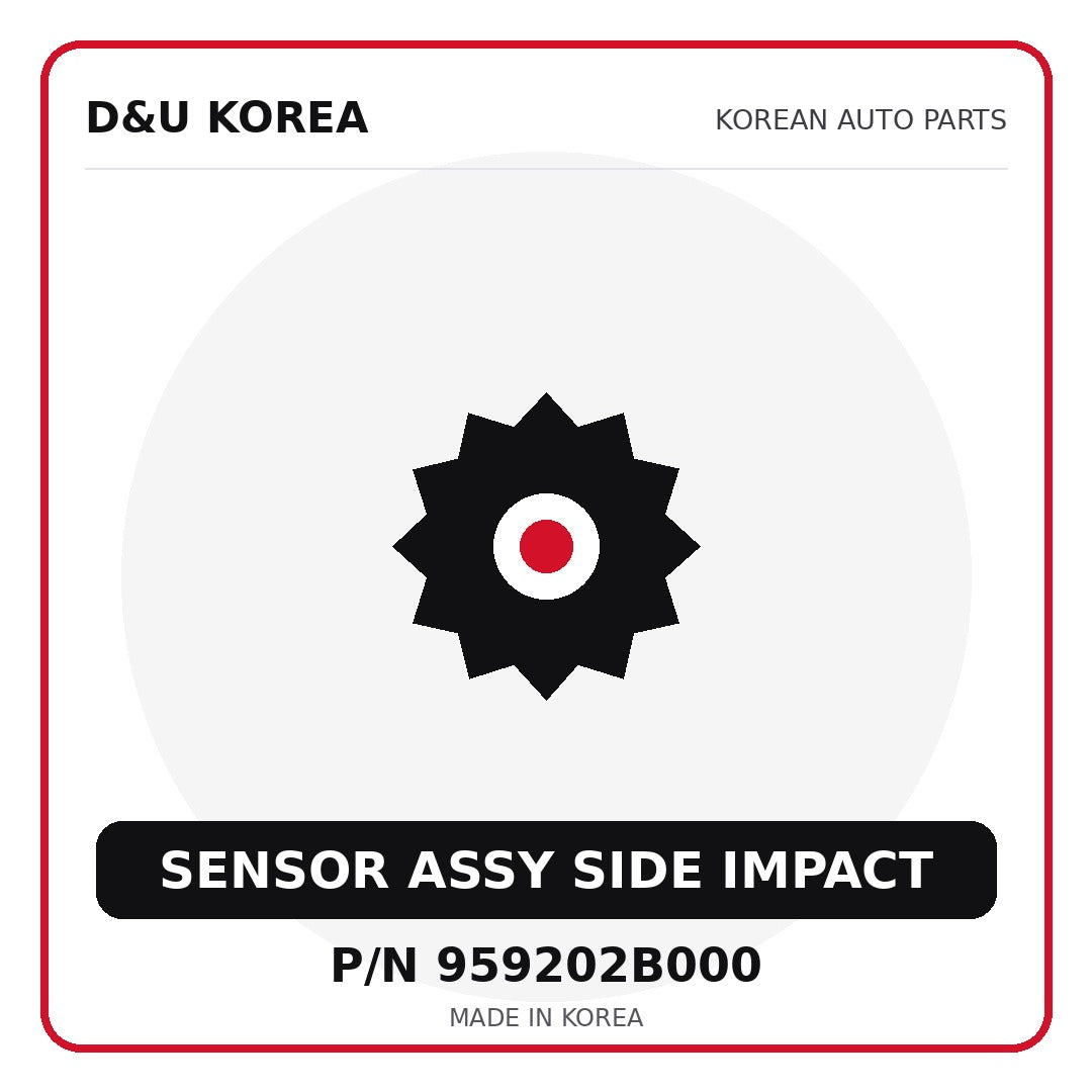 Genuine Mobis SENSOR ASSY SIDE IMPACT 959202B000 for Korean vehicles | D&U Korea