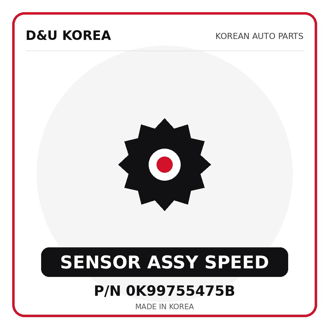 Genuine Mobis SENSOR ASSY SPEED 0K99755475B for Korean vehicles | D&U Korea