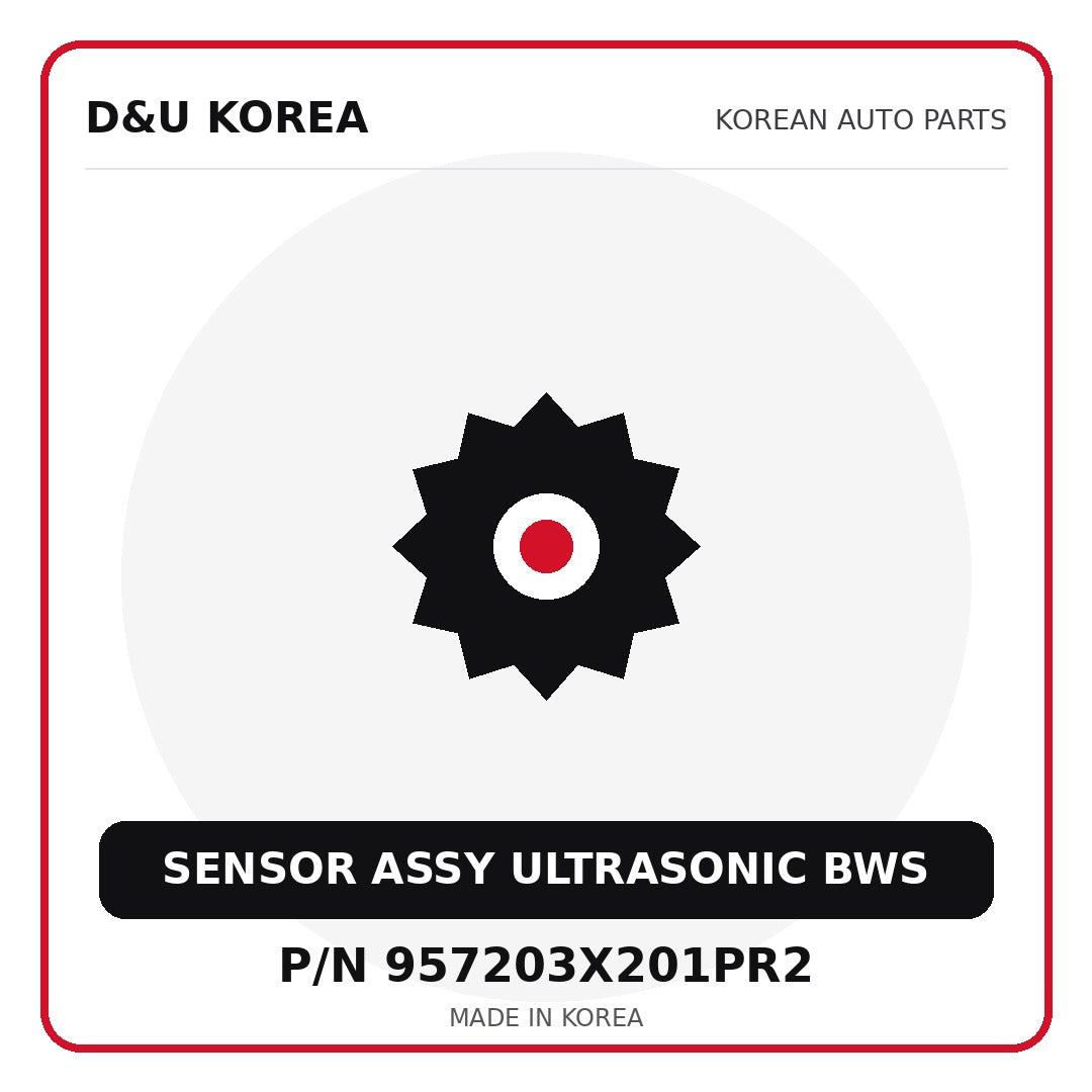 Genuine Mobis SENSOR ASSY ULTRASONIC BWS 957203X201PR2 for Korean vehicles | D&U Korea