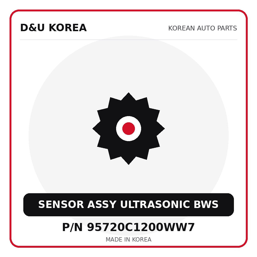 Genuine Mobis SENSOR ASSY ULTRASONIC BWS 95720C1200WW7 for Korean vehicles | D&U Korea