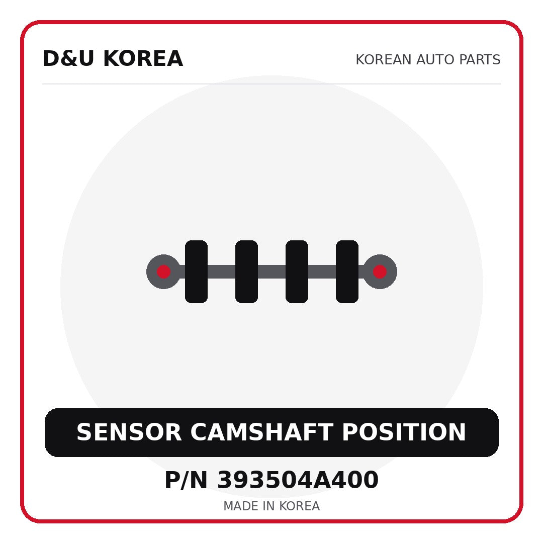 Genuine Mobis SENSOR CAMSHAFT POSITION 393504A400 - Korean auto parts from D&U Korea