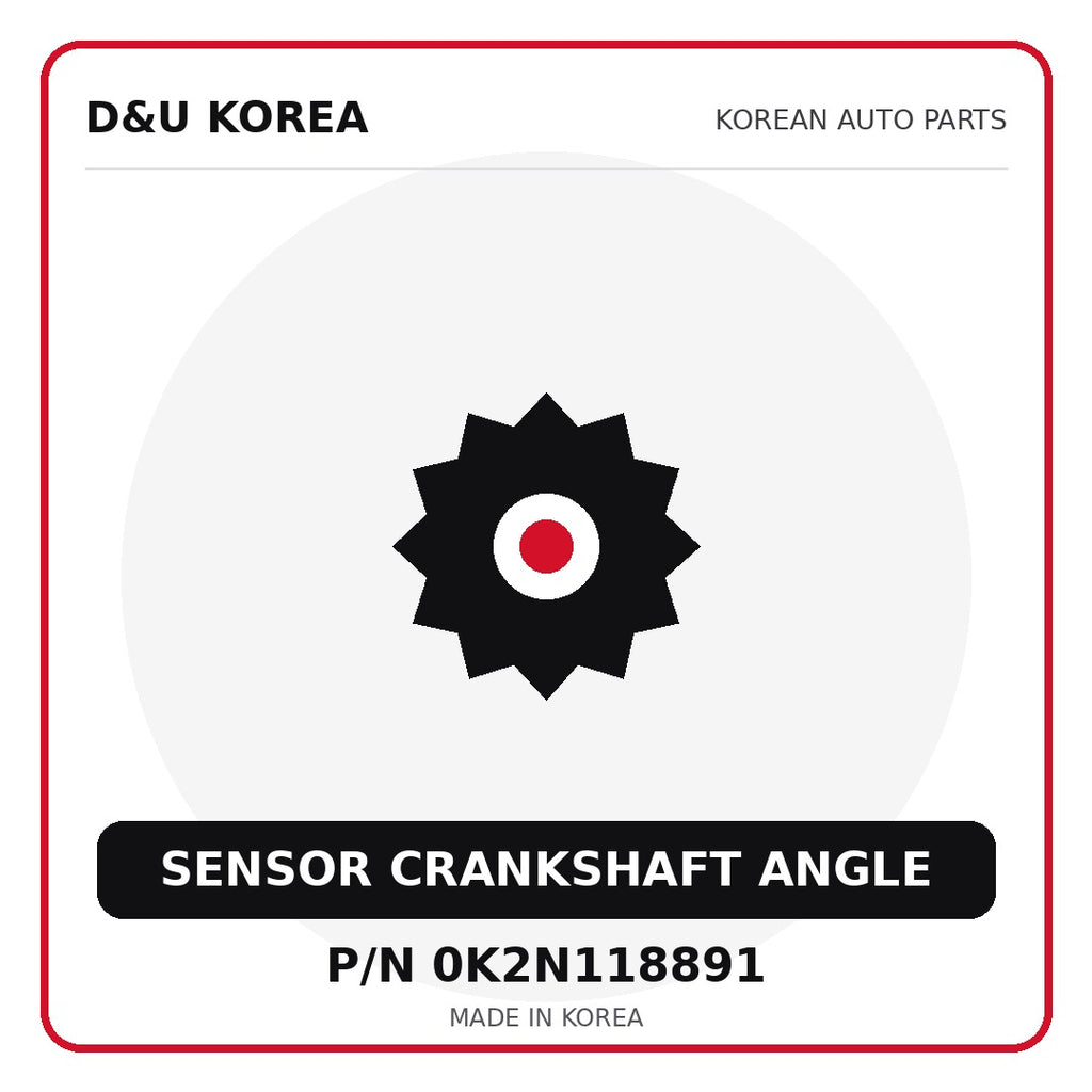 Genuine Mobis SENSOR CRANKSHAFT ANGLE 0K2N118891 - Korean auto parts from D&U Korea