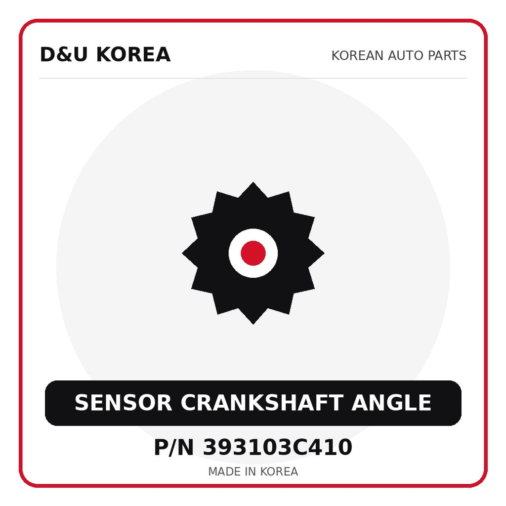 Genuine Mobis SENSOR CRANKSHAFT ANGLE 393103C410 - Korean auto parts from D&U Korea