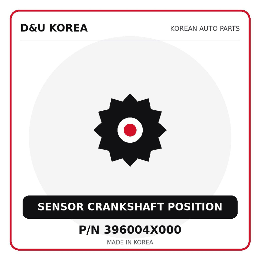 Genuine Mobis SENSOR CRANKSHAFT POSITION 396004X000 - Korean auto parts from D&U Korea