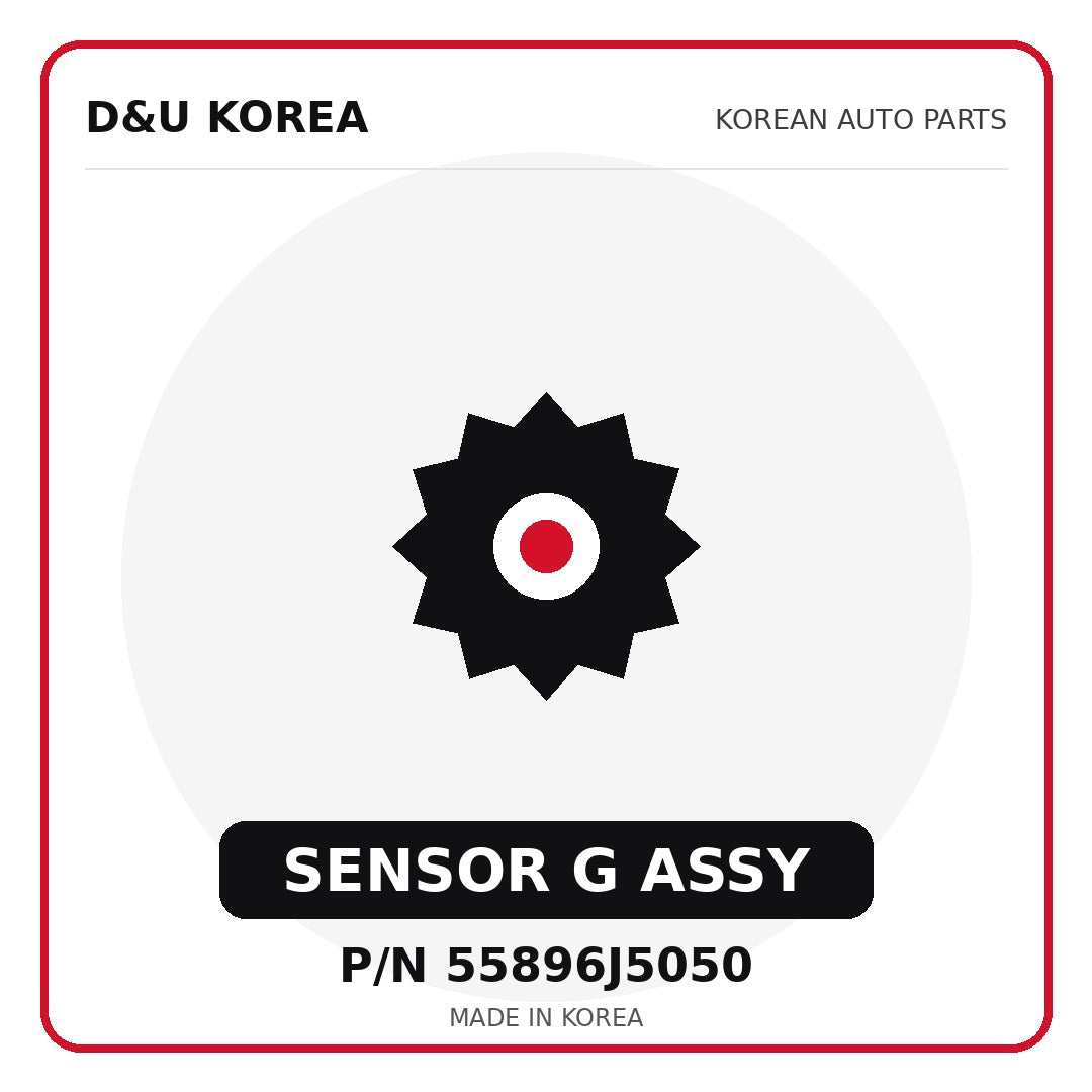 Genuine Mobis SENSOR G ASSY 55896J5050 - Korean auto parts from D&U Korea