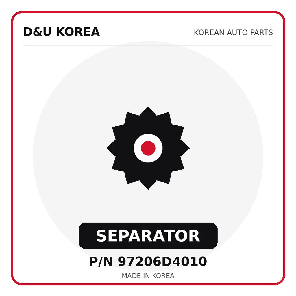 Genuine Mobis SEPARATOR 97206D4010 for Korean vehicles | D&U Korea