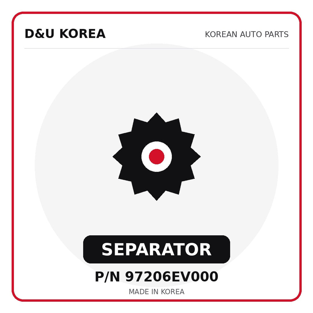 Genuine Mobis SEPARATOR 97206EV000 - Korean auto parts from D&U Korea