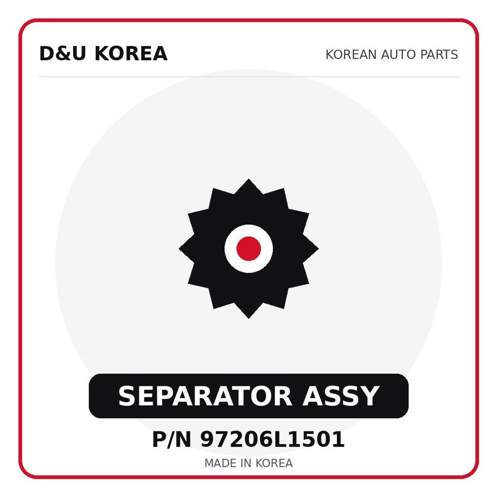 Genuine Mobis SEPARATOR ASSY 97206L1501 - Korean auto parts from D&U Korea