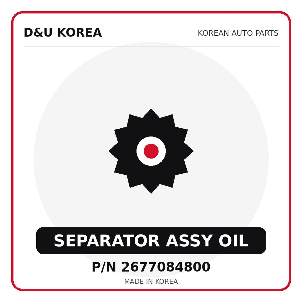 Genuine Mobis SEPARATOR ASSY OIL 2677084800 for Korean vehicles | D&U Korea