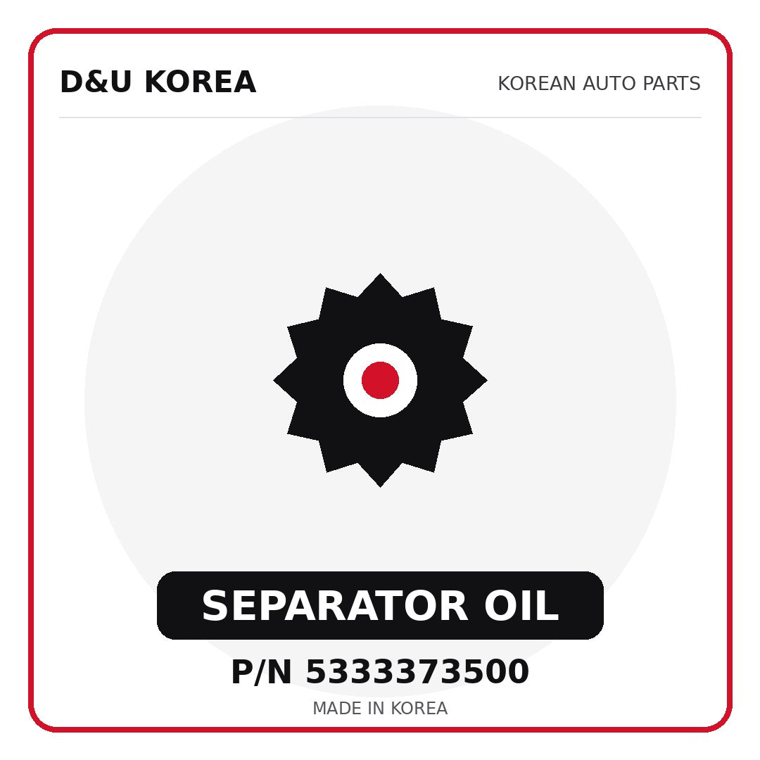 Genuine Mobis SEPARATOR OIL 5333373500 - Korean auto parts from D&U Korea