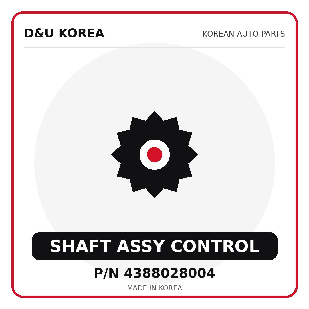 Genuine Mobis SHAFT ASSY CONTROL 4388028004 - Korean auto parts from D&U Korea