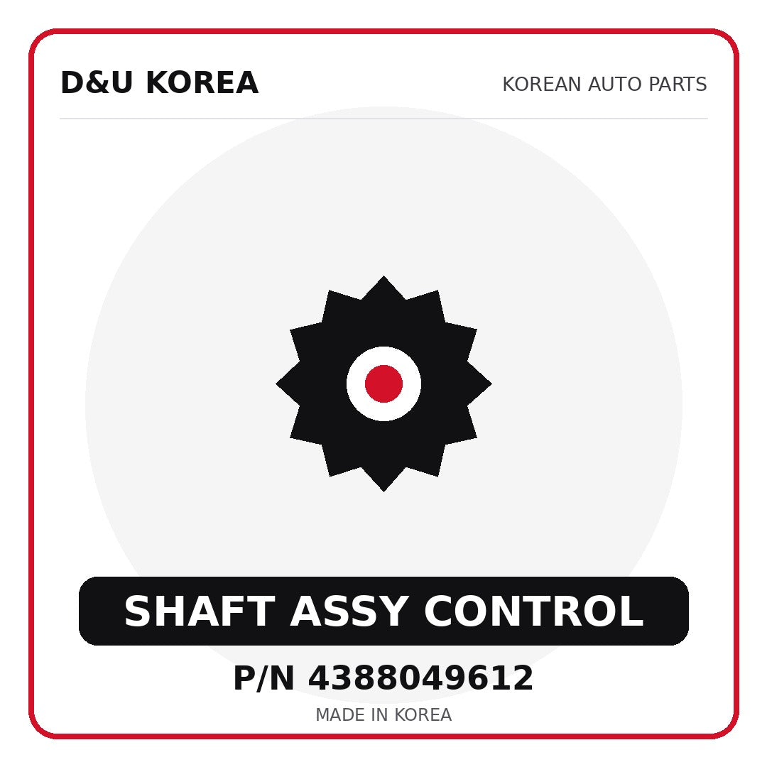 Genuine Mobis SHAFT ASSY CONTROL 4388049612 - Korean auto parts from D&U Korea