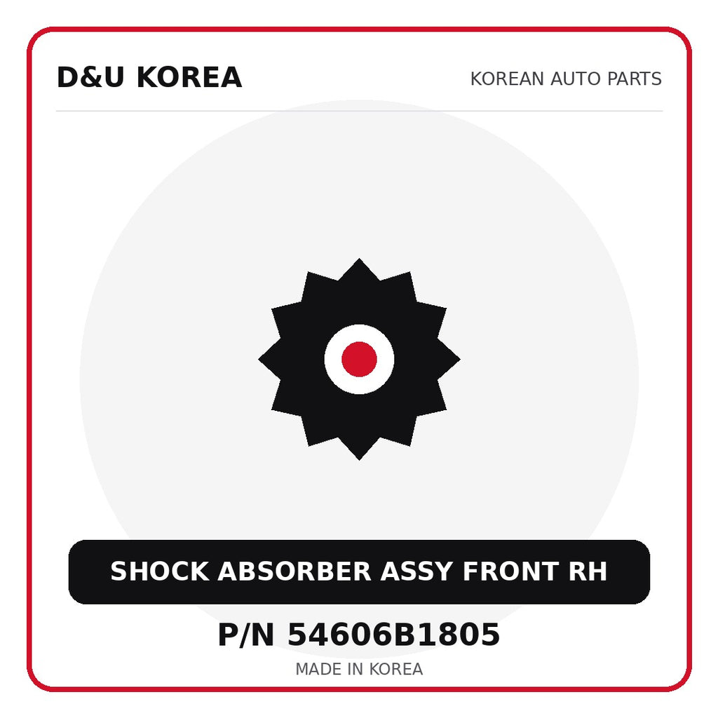 Genuine Mobis SHOCK ABSORBER ASSY FRONT RH 54606B1805 - Korean auto parts from D&U Korea