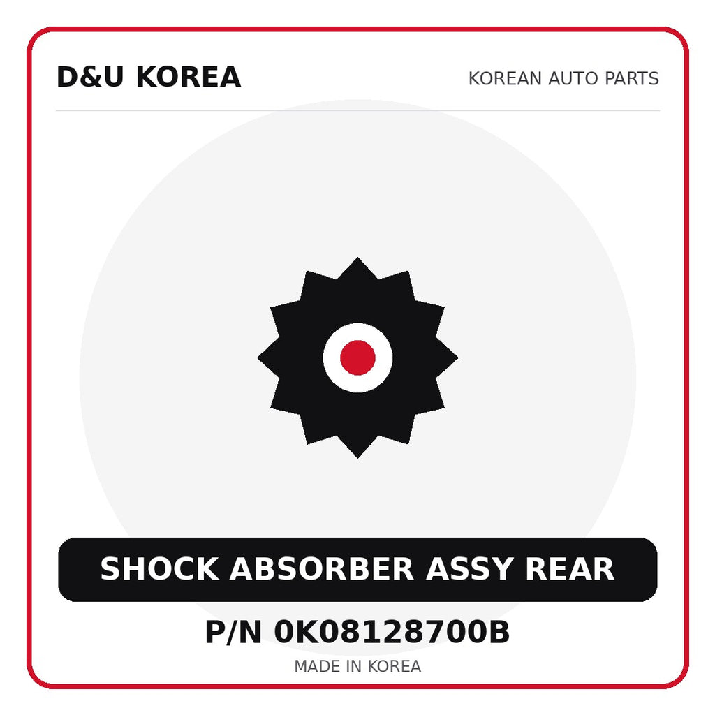 Genuine Mobis SHOCK ABSORBER ASSY REAR 0K08128700B for Korean vehicles | D&U Korea