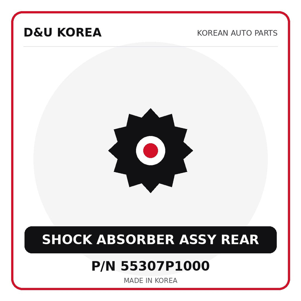 Genuine Mobis SHOCK ABSORBER ASSY REAR 55307P1000 - Korean auto parts from D&U Korea