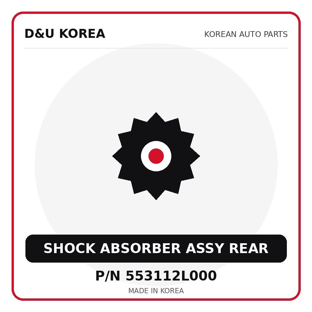 Genuine Mobis SHOCK ABSORBER ASSY REAR 553112L000 for Korean vehicles | D&U Korea