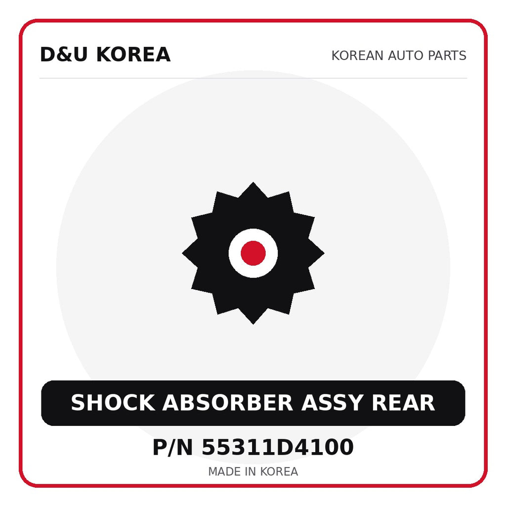 Genuine Mobis SHOCK ABSORBER ASSY REAR 55311D4100 for Korean vehicles | D&U Korea