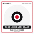 Genuine Mobis SHOE LINING ASSY BRAKE 581406D600 - Korean auto parts from D&U Korea